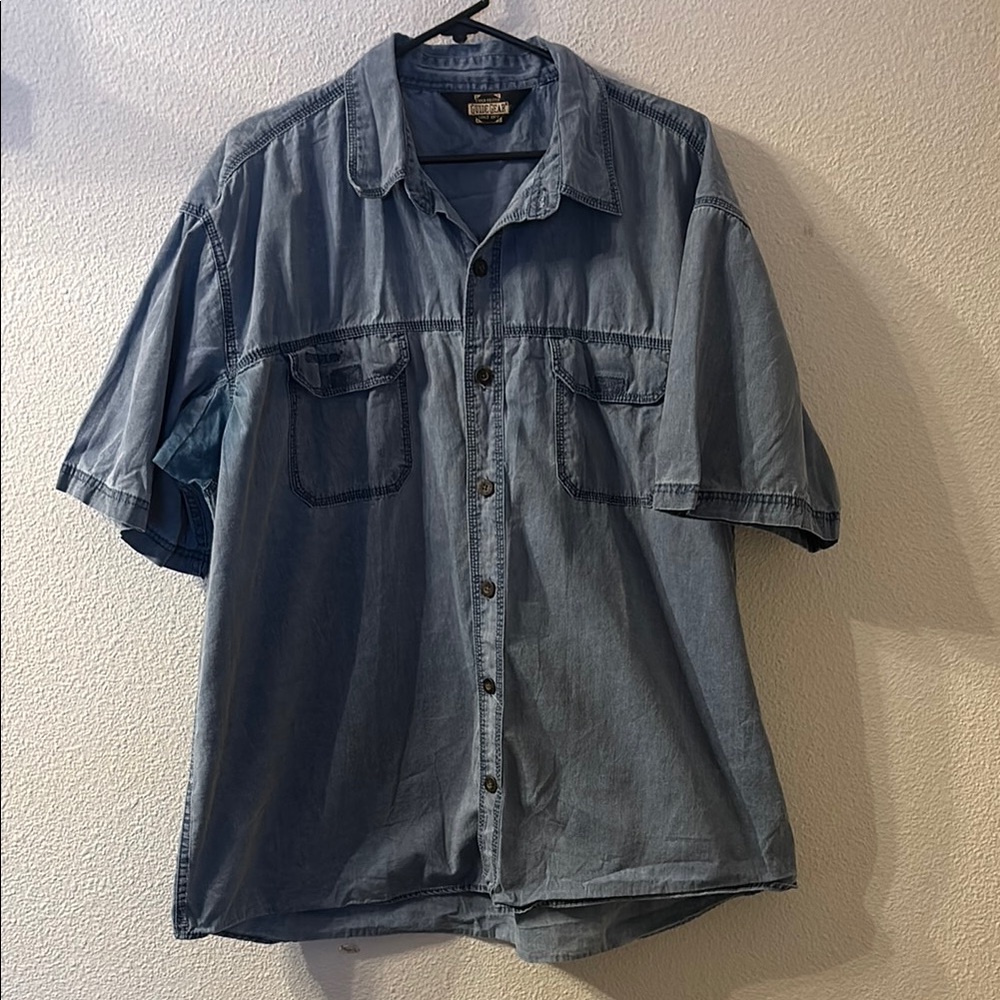 Guide Gear Blue Casual Button Down Shirt